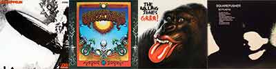 Led Zeppelin, Grateful Dead, Rolling Stones, Squarepusher